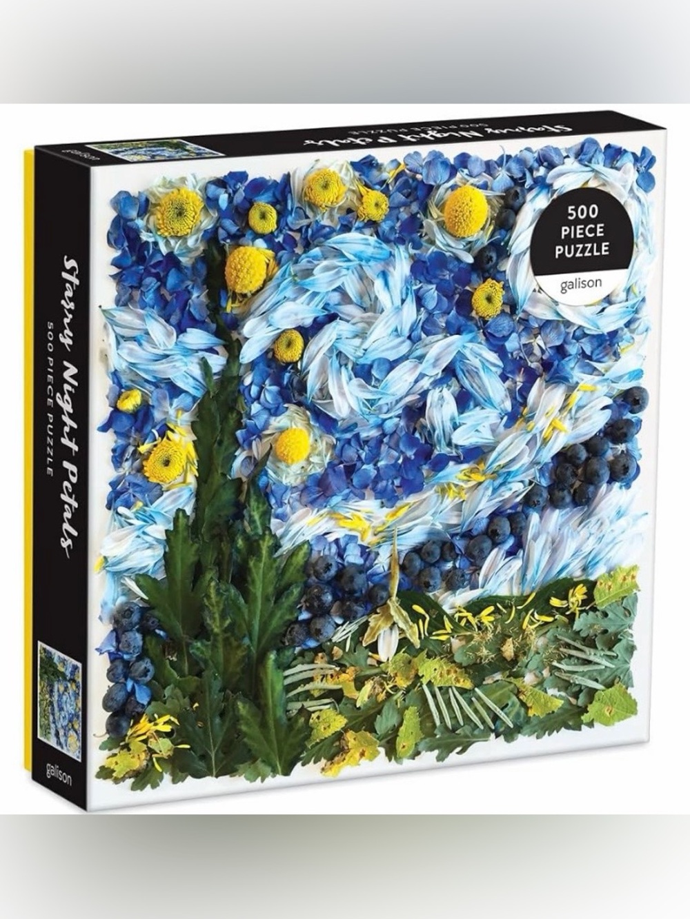 Galison 500 Piece "Starry Night Petals" Puzzle